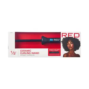 RED by KISS Ceramic Curling Wand Set With Interchangeable Barrels For Smooth Curls
