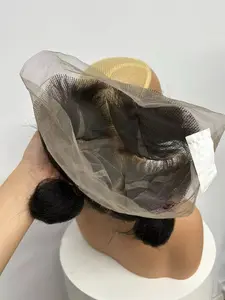 Colorful Synthetic Full Lace Machine Made Wig for Braids, Short Straight Hair, All Seasons, No Bangs Design, Fabric Wig Accessory, Synthetic Lace Wigs
