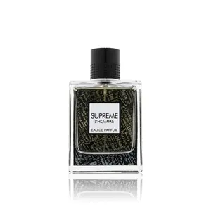 Fragrance World Supreme L'homme Eau De Parfum Spray for Men 3.4 Ounce 24 Months Leather Fragrance with Almond, Pink Pepper, and Bergamot Notes