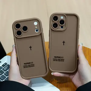 Bible text TPU mobile phone case for iPhone Samsung Galaxy 17Pro Max Air 16 15 14Plus 13 12 11 XR XS S26 S25 S24 S23 S22 S21 Shockproof Anti-Drop Phone Case Cute Gift for Her.HY19