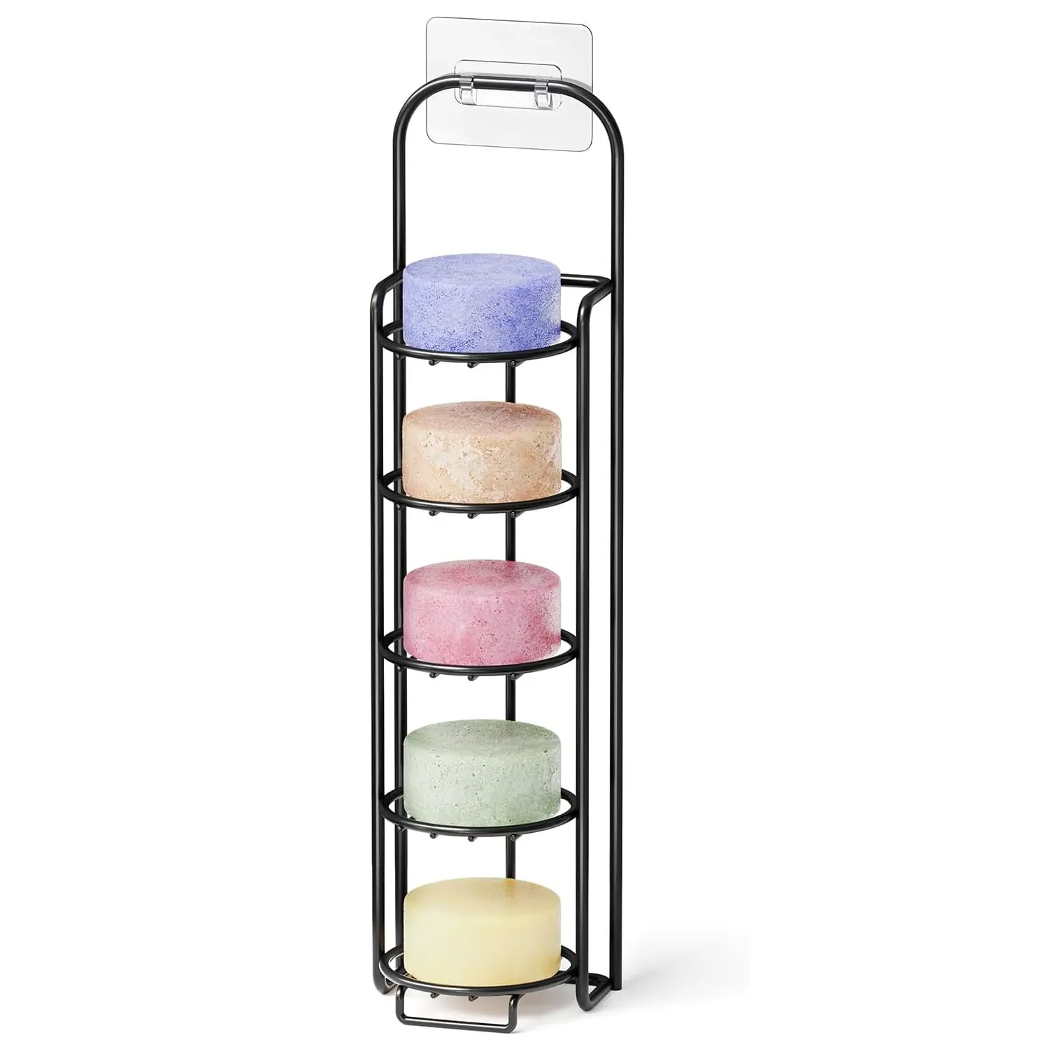 SpaceAid 5 Tier Soap Holder for Shower, Black