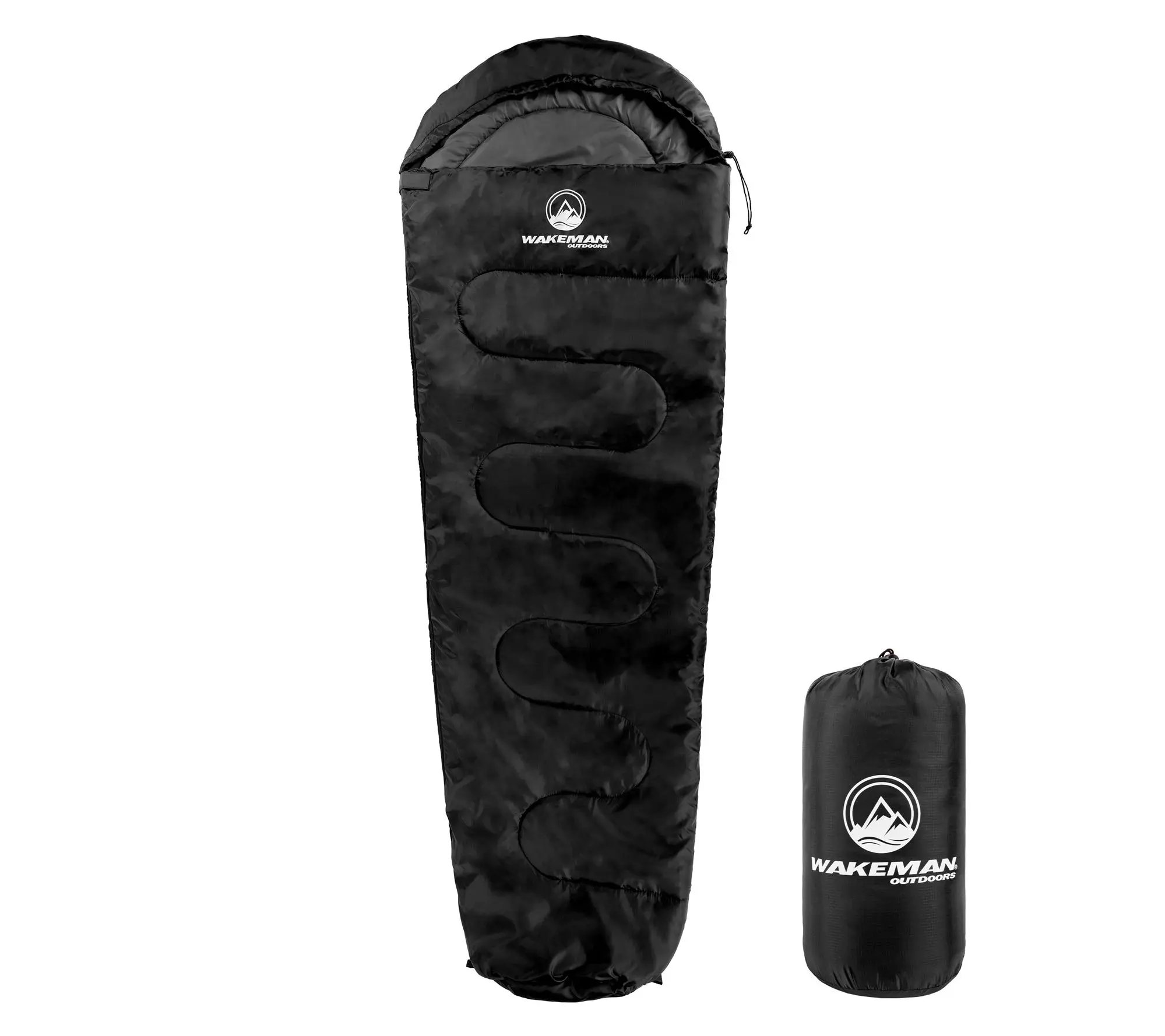 Wakeman Mummy Sleeping Bag Cold Weather Rated 25F Waterproof Wakeman Mummy Sleeping Bag Cold Weather Rated 25F Waterproof