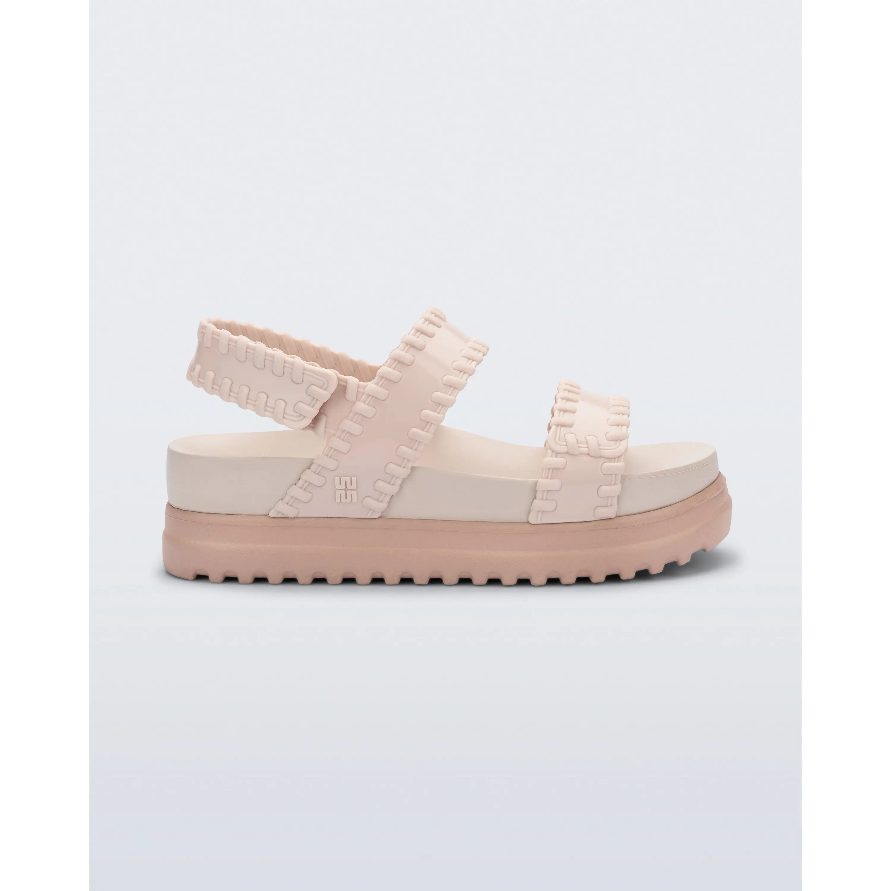 Melissa Dune Platform Sandal with Velcro Closure and EVA Insole Walking Shoes Footwear, Casual Wear, Open Toe, Classic, Women
