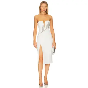 Bardot x REVOLVE Ambiance Midi Dress in White
