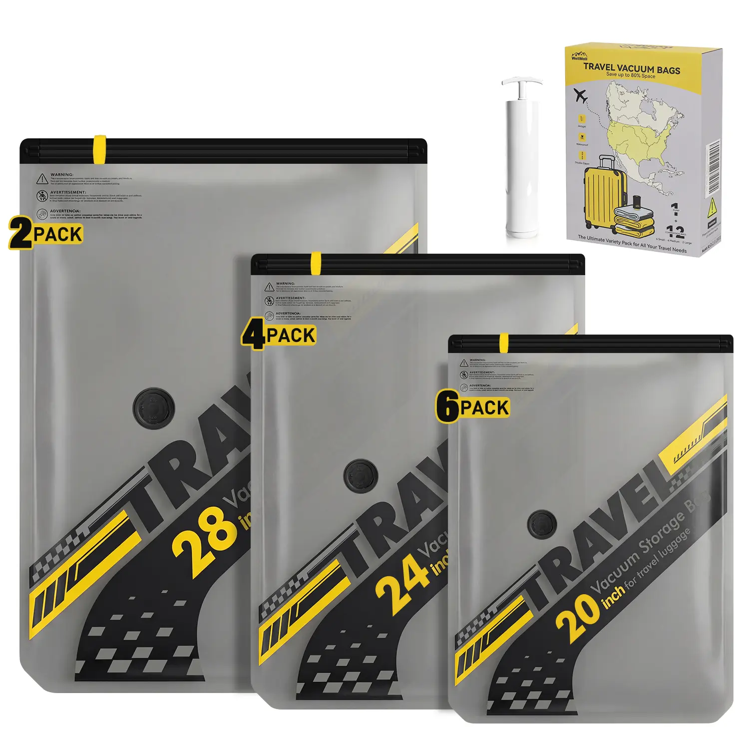 12 Bag Set + Hand Pump