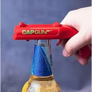 Shaped Lightweight Plastic Bottle Opener Gun, No Power Required, Home Bar Supplies, Mini Gifts for Wedding Guests, Home & Party Gadgets fun design