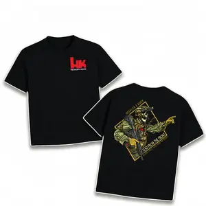 Women's Short-Sleeve Military Tee - Heckler & Koch HK416 Tactical Skeleton NVG Graphic T-Shirt, 2A Patriotic Gun Enthusiast Gift, AmmoGear Shop Clothes, Lead From The Front
