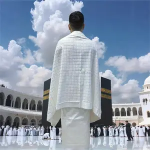 Muslim Hajj/iddah Clothing Set, Premium Quality Muslim Iram Towel & Apparel, 3-Piece Islamic Travel Kit for Men/women