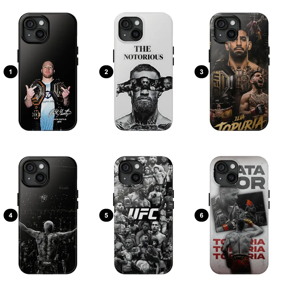 UFC Freedom 250 Phone Case, Justin Gaethje Phone Case Featuring, Ilia Topuria Protective Accessory