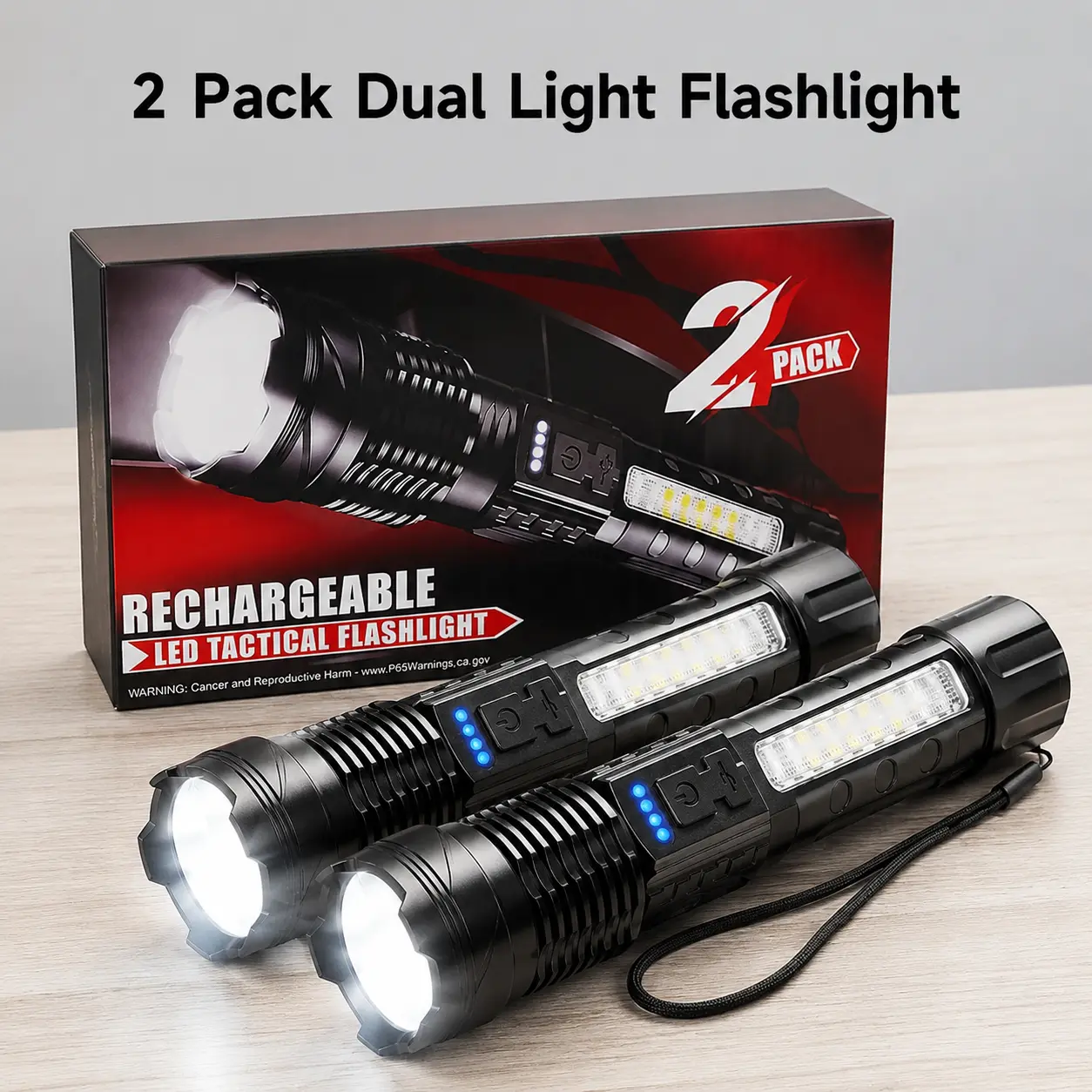 Ultra Powerful Focus LED Head Torch 200m Far Reach USB-C Recharge 6 Lighting Modes Red Blue Safety Flashing For Backpacking Trekking Blackouts Heavy-Duty Outdoor Hand Lamp