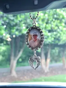 Memorial Rearview Mirror Charm - Memorial Car Charm- Memorial Charm - In Memory Charm for Rearview Mirror - Bereavement Gift - Grief Gift