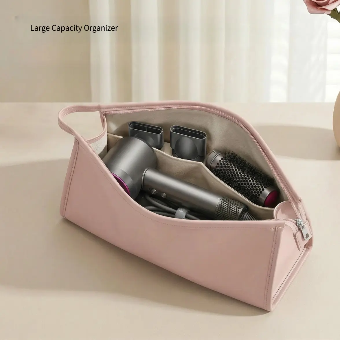 Waterproof Handbag for Stylists and Hair Dryers, Durable Travel Organizer with Smooth Zipper, Ideal for Dyson and Similar Models, Travel Essentials