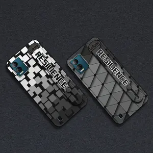 simple Kickstand Phone Case For BLU View Speed 5G/B1550VL Soft case mature Silicone Plain color commerce Wristband masculine Waterproof Durable Anti-knock personality Wrist Strap