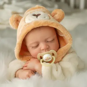 Babeside 20 Inch Reborn Doll Set, Sleeping Doll with Cloth Body and Vinyl Limbs, Unisex Gift Box Included, Perfect for Christmas New Year Birthday Gifts