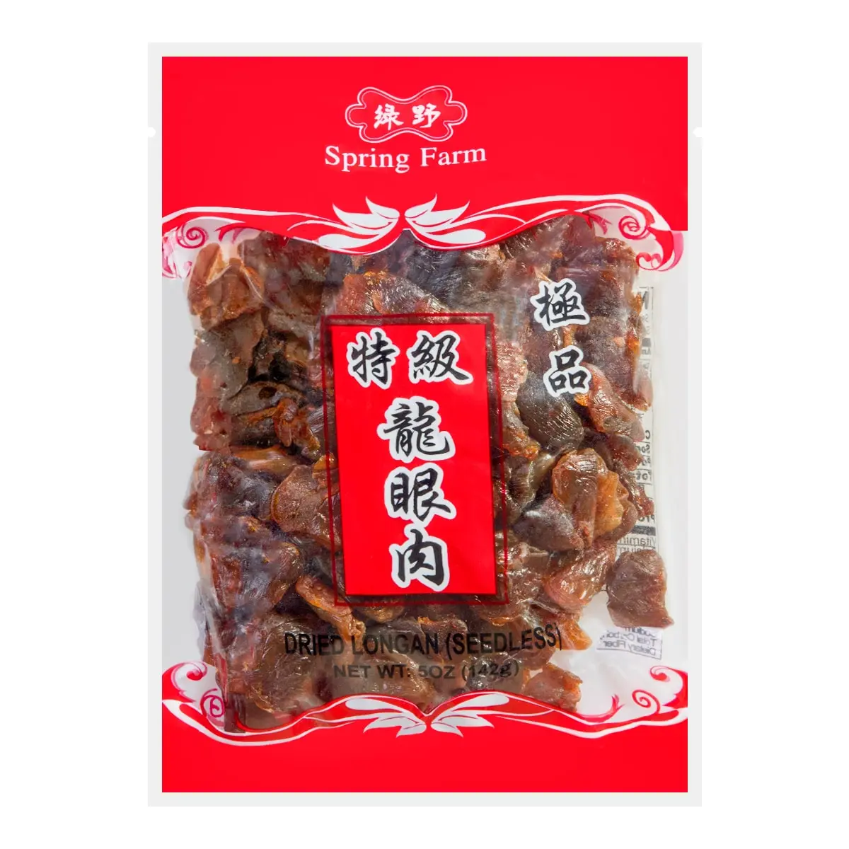 SPRING FARM Premium Dried Longan "Gui Yuan" - Sweet & Nutritious Fruit Snack, 142g (5oz) - Natural Energy Booster, Perfect for Desserts & Tea