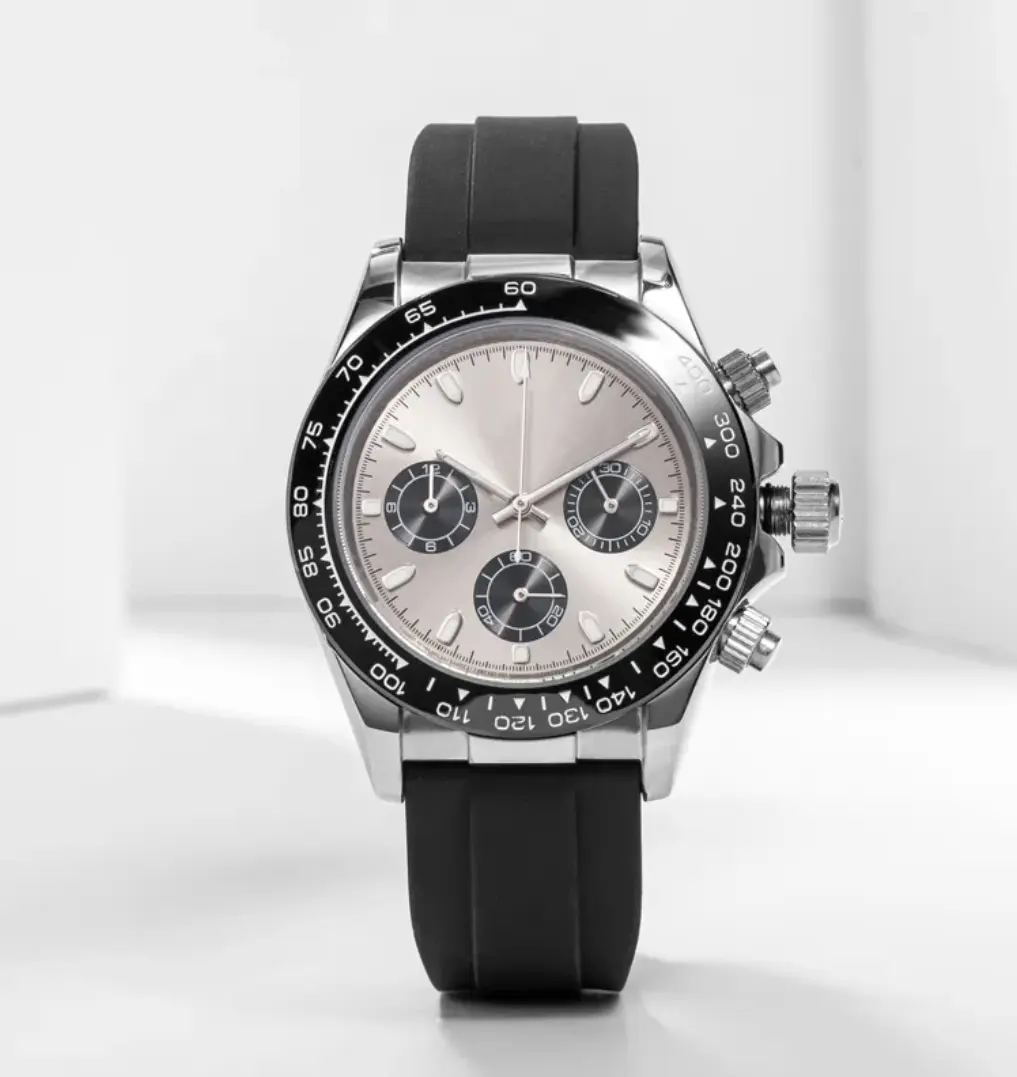 Men's Automatic Mechanical Watch, 41mm Luxury Style 904L Stainless Steel Wristwatch with Sapphire Crystal, Magnified Lens, Luminous Display & 100M - 200M Waterproofing, Backlit, Male, Anti-Glare Coating, Clasp, Luxury Wear, Automatic Movement