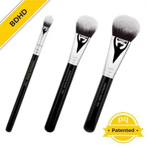 Bdellium Tools Maestro BDHD Set - 3-in-1 Multifunctional Makeup Brushes for Foundation Powder Blush Bronzer Concealer & Eye Shadow Application