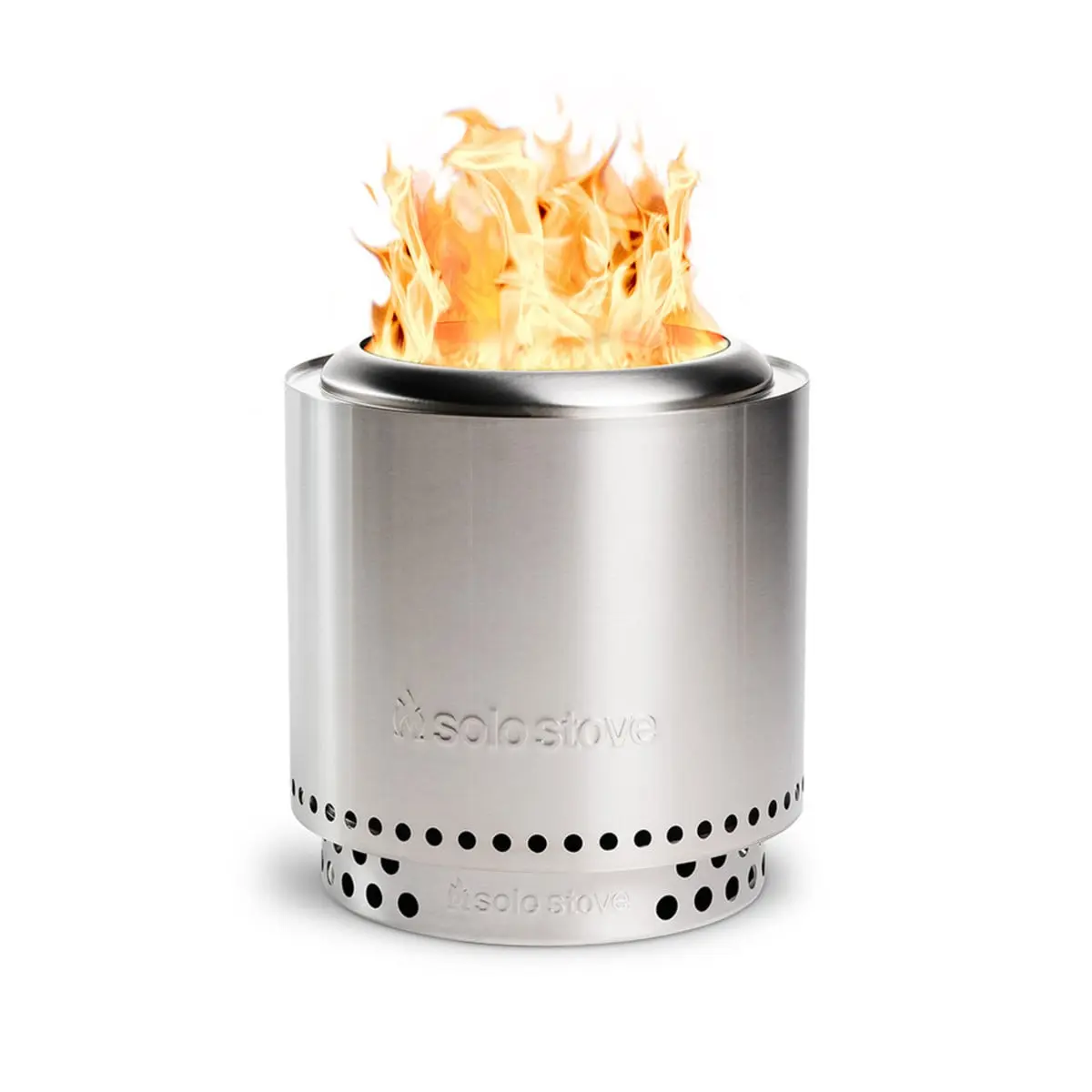 Solo Stove Ranger 2.0 Stainless Steel Smokeless Fire Pit - Camping Hiking Gear, Hiking Gear, Includes Stand, Carry Case, Removable Ash Pan for Campfire, Outdoor Parties, Smokeless Burn, Portable And Smokeless