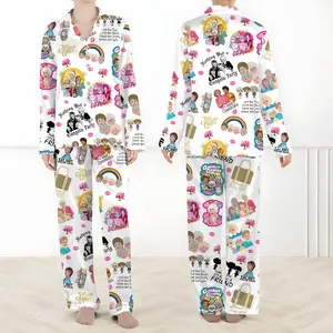 Golden Girl Satin Pajamas Set, Stay Golden Women Pajamas, 80s Tv Sitcom Shorts Pajamas, The Golden Girls Fan Shirt, Movie Lover Gifts