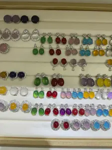 Selina(7904)gc.These chalcedony stud earrings and drop earrings are especially suitable for wearing in summer. Please contact me before placing an order to confirm the style and color. All the colors in the pictures are available.