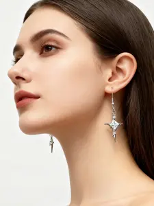 1 Pair Gothic Cross Pendant Y2K Earrings Egirl Vintage Cute Fairy Scene 2000s EMO Fashion Trendy Aesthetic Accessories