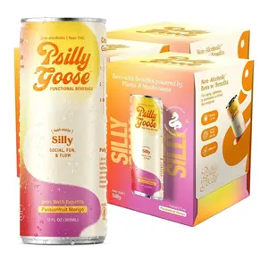 Psilly Goose 12-Pack – Infused, Non Alc Drink - Passionfruit Mango (Silly)