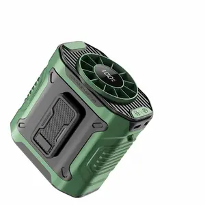 Multi-Use Portable Fan Hands Free with Flashlight, LED Display, Turbo Powerful Cooling Personal Fan for Men Women, Outdoor Travel Camping Fitness Gift