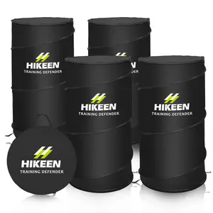 HIKEEN 4-Pack Pop-Up Basketball Defender Dummy – Portable Training Dummy with Carry Bag, Perfect for Basketball, Soccer & Football Drills