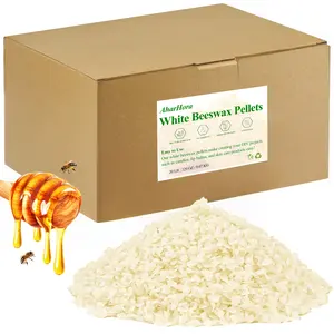 White Beeswax Pellets, 20LB Natural Organic Beeswax for Candle Making, Beeswax Pastilles for Skin Care DIY Creams, Lotions, Lip Balm and Soap Making Supplies