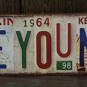 Vintage Love You More Wall Decor Street Signs Home Bar Coffee Metal Tin Signs 16 x 4 Inches