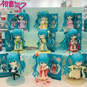 Hot Hatsune Miku Animation Game Blind Box Toys Hanfu Chinese Traditional Cloth Q-Version Anime Figures Action Model Collection popular