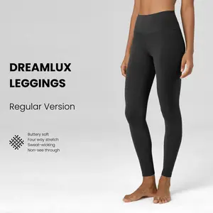 Colorfulkoala Women's Dreamlux High-Waisted Workout Leggings w/ Hidden Pocket Buttery Soft Stretchy Yoga Pants 25"/28" Inseam Butt Lift Skinny Fit Moisture-Wicking Breathable Sports Bottoms