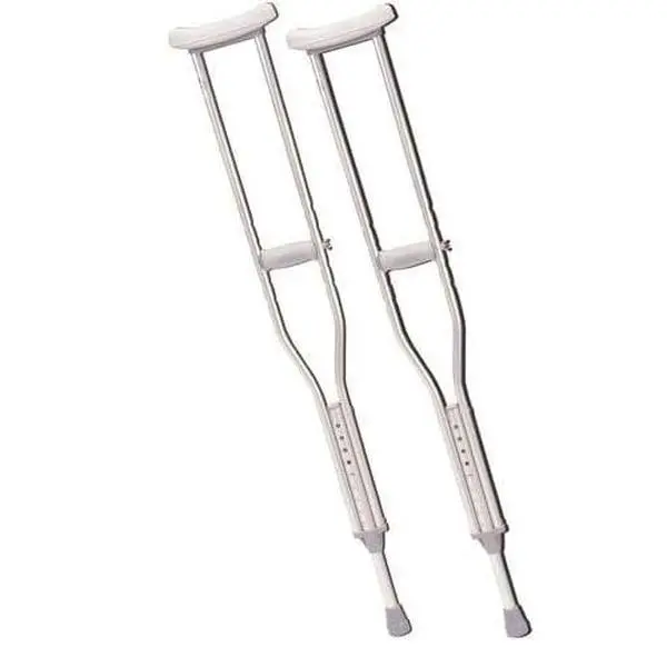 Push Button Alum Adj Crutch-pr Youth Patient Height 4'6-5'2"