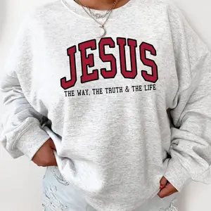 Christian Sweatshirt, Jesus Sweatshirt Faith Sweatshirt - Trendy Crewneck Love Like Jesus Pray Hoodie, Jesus Hoodie, Christian Gift for Women & Men