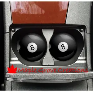 8 Ball Car Coasters - 2.56" Coasters - Car Coasters - Available in Sandstone, Hardboard or Rubber