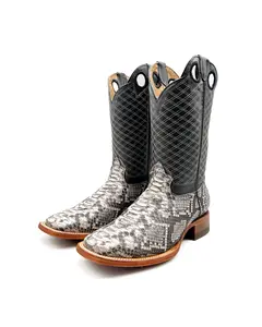 Cowboy Boot White Python Cowboy Boot White Python