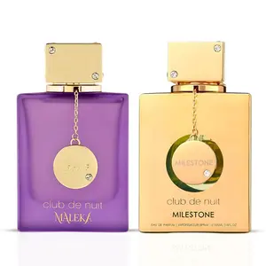 Club De Nuit Maleka & Milestone Eau de Parfum Sprays 105ml (3.6 oz) by Armaf | A Fragrance Duo for Every Mood (Bundle)