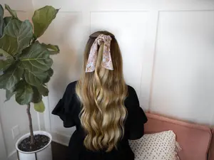 Blush Floral Hair Tie