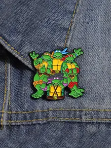 Cute Cartoon Anime Enamel Brooch in Turtle Shape, Stylish Fashion Accessory for Men, Bags & Jackets, Unisex Gift for All Ages, Men Accessories