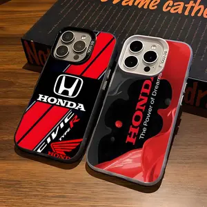 Motorcycle Racing H-hONDAes Phone Case For iPhone17 Air 16 15 14 Plus 13 12 11 Pro 7 8 XS Max XR silver black bumper case
