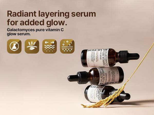 [SOME BY MI] Galactomyces Pure Vitamin C Glow Serum 1.01oz - Korean Face Serum for Glow Glass Skin - Dark Spot Correcting Serum - Korean Skin Care