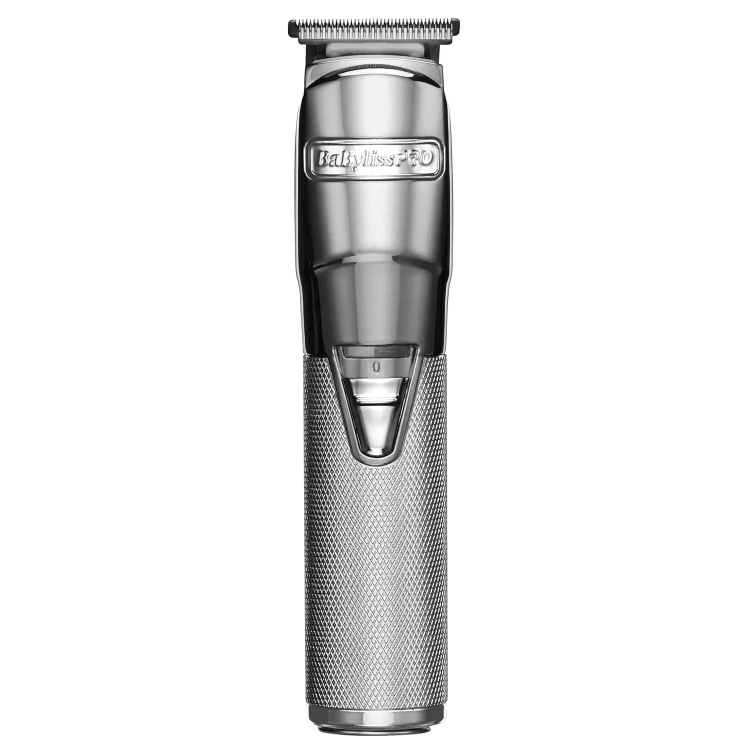 BaBylissPRO SILVERFX Professional Stainless Steel Hair Trimmer (FX788S) - Cord/Cordless, High-Torque Engine, All-Metal Housing, Adjustable Settings, 3-Hour Runtime, New, Single, Hair Styling, Stylist, Fine Work, Li-Ion, Zero-Gap Blade