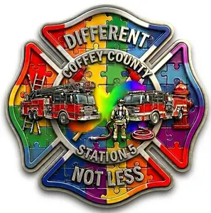 Coffey County Autism Window or Helmet Decal Powercall