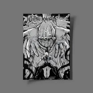 Jujutsu Kaisen Anime Manga Poster Art Print, Mahito Vintage Minimalist Japanese Wall Decor Hanging Artwork, Christmas Gift Home Decoration - Unframed Poster