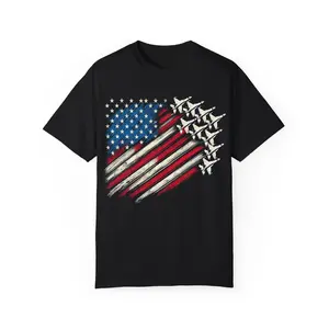 USA Flag 4th of July Unisex Garment-Dyed T-shirt, America Pride Tee, Patriotic Shirt, Independence Day Top, US Flag Apparel
