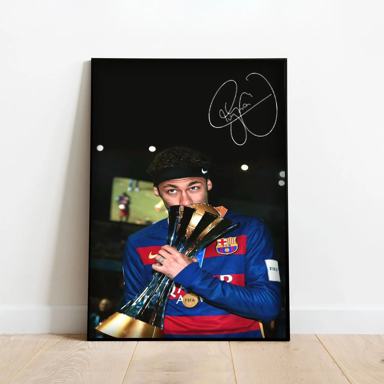 Neymar Jr  Poster, Soccer Wall Decor, Product without frame
