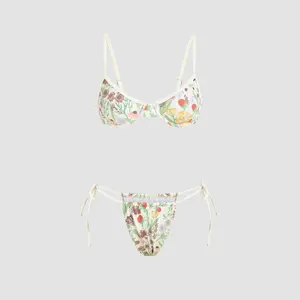 Cider Floral Underwire Bikini Swimsuit