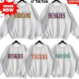 (SALE OFF 60%) Custom Name University Football Graphic Sweatshirt, Vintage College Mascot Pullover, Custom Team Fan Crewneck S3