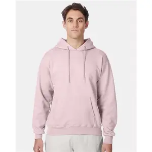 Custom Embroidered - Hanes - Unisex Ultimate Cotton® Hooded Sweatshirt - Pale Pink - F170