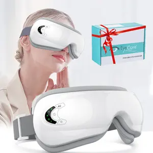 Heated Eye Massager with Bluetooth-compatible Music, 5 Modes Smart Eye Care Device, Rechargeable Vibrating Eyeshade, Foldable Design, Unisex Use